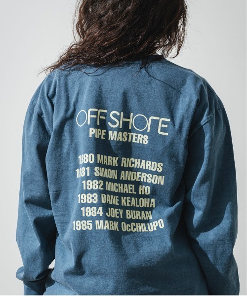 OFFSHORE（オフショア）の「PIPE MASTERS L/STEE/パイプマスターズ ロングスリーブティ（Tシャツ/カットソー・メンズ・ネイビー/オフホワイト/ブラック・M/L）」の3枚目の写真