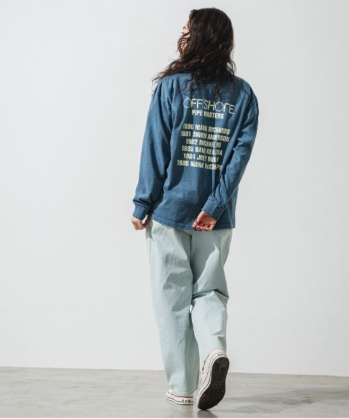 OFFSHORE（オフショア）の「PIPE MASTERS L/STEE/パイプマスターズ ロングスリーブティ（Tシャツ/カットソー・メンズ・ネイビー/オフホワイト/ブラック・M/L）」の14枚目の写真