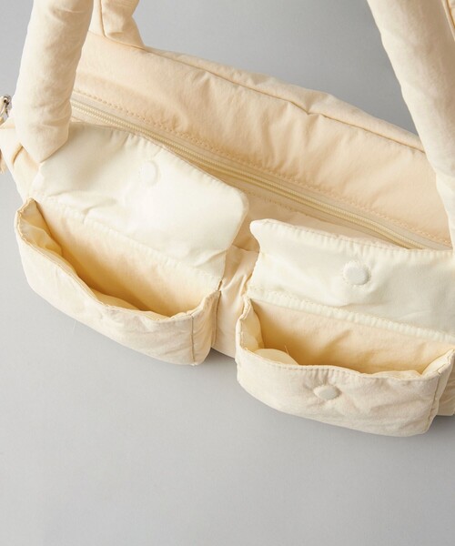 CITEN（シテン）の「＜CITEN＞ダブルポケットパファーバッグ（ショルダーバッグ・レディース・ブラック/オフホワイト/グレー・FREE）」の15枚目の写真