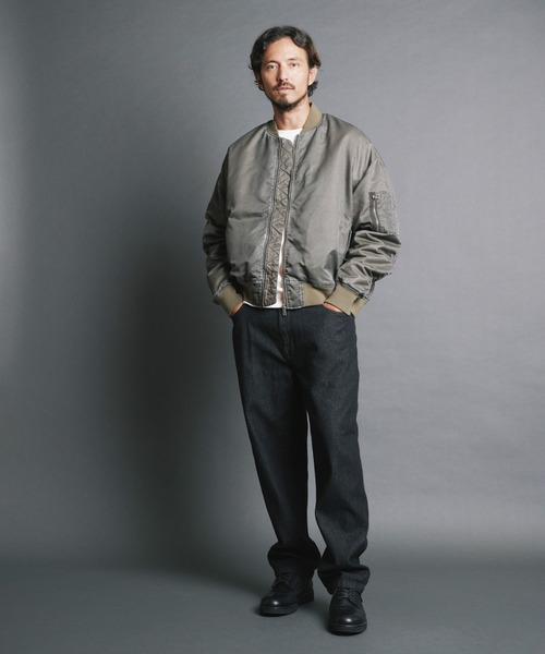 Magine（マージン）の「【SELECT】IR:SULFUR VINTAGE NYLON MA-1 JKT/ヴィンテージナイロン MA-1（MA-1・メンズ・ブラック/カーキ・M/L）」の19枚目の写真