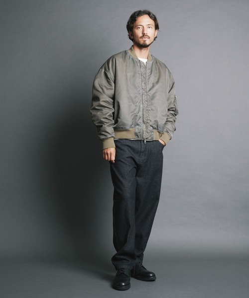 Magine（マージン）の「【SELECT】IR:SULFUR VINTAGE NYLON MA-1 JKT/ヴィンテージナイロン MA-1（MA-1・メンズ・ブラック/カーキ・M/L）」の20枚目の写真