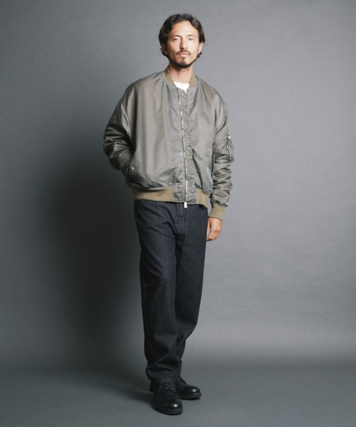 Magine（マージン）の「【SELECT】IR:SULFUR VINTAGE NYLON MA-1 JKT/ヴィンテージナイロン MA-1（MA-1・メンズ・ブラック/カーキ・M/L）」の21枚目の写真