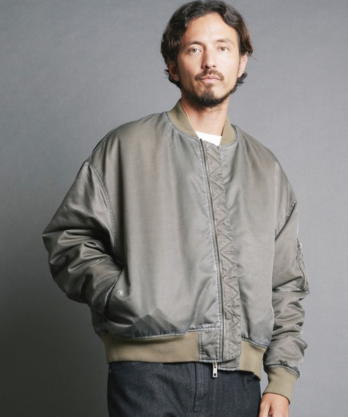 Magine（マージン）の「【SELECT】IR:SULFUR VINTAGE NYLON MA-1 JKT/ヴィンテージナイロン MA-1（MA-1・メンズ・ブラック/カーキ・M/L）」の11枚目の写真