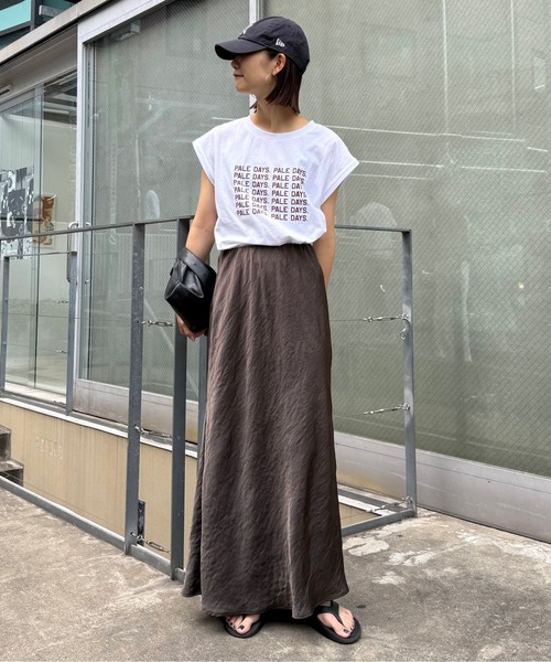 CIAOPANIC TYPY（チャオパニックティピー）の「【－3kg見え／14色展開】スタイルアップサテンスカート（スカート・レディース・オフホワイト/チャコールグレー/サックスブルー/ブラウン/レオパード/ベージュ/ブラック/カーキ/グレー/バーガンディー/グレー系その他/ベージュ系その他/ダークブラウン/ブラック系その他/ホワイト・SMALL/MEDIUM）」の21枚目の写真