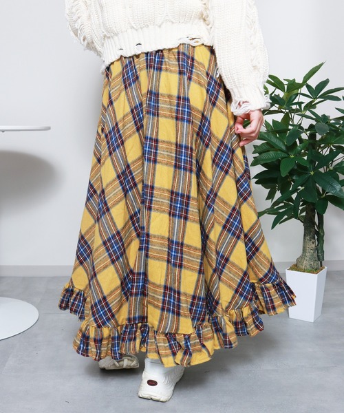 almo（アルモ）の「裾フリルロングスカート(se)（スカート）」 - WEAR