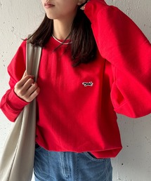 【THE FOX】basic Crew sweat キツネワッペントレーナー
