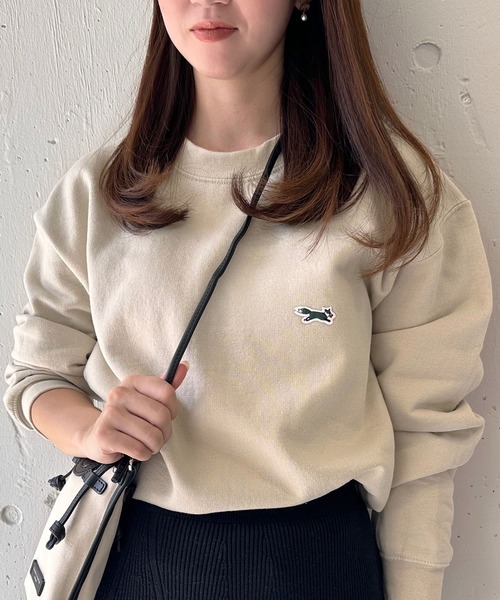 セール】【THE FOX】basic Crew sweat キツネワッペントレーナー