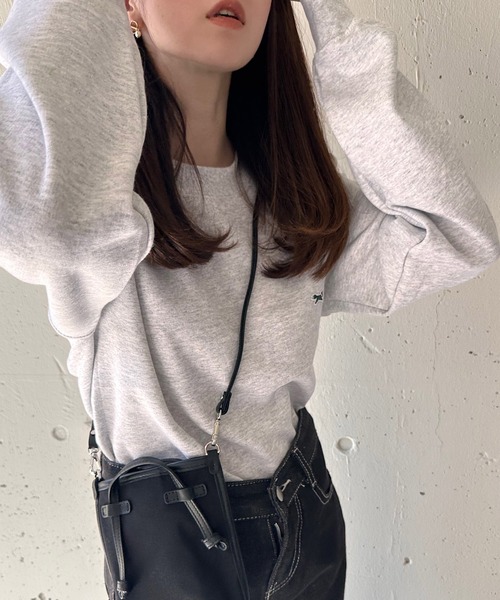 セール】【THE FOX】basic Crew sweat キツネワッペントレーナー