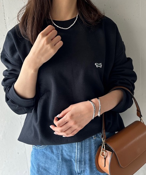 狐狸刺繡基礎衛衣
