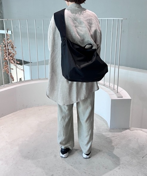 EARTH MADE（アースメイド）の「C/RIPSTOP 2WAY TOTE（ショルダーバッグ・レディース・グリーン/ブラウン/ベージュ/イエロー/ライトベージュ/ブラック/チャコールグレー・FREE）」の22枚目の写真