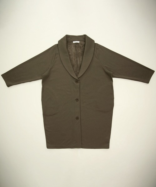 and it_（アンドイット）の「裏シャギーロングコーディガン（チェスターコート・レディース・モカ/ヘザーチャコール/ブラック・FREE）」の19枚目の写真