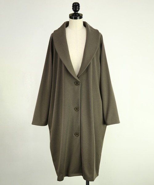 and it_（アンドイット）の「裏シャギーロングコーディガン（チェスターコート・レディース・モカ/ヘザーチャコール/ブラック・FREE）」の22枚目の写真