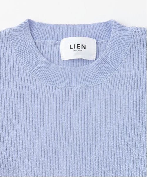 petit main LIEN(プティマインリアン)の「【リンク】フワもちっとリブニット(ニット/セーター・レディース・オフホワイト/ライトピンク/ライトブルー/ブラック・FREE)」の7枚目の写真
