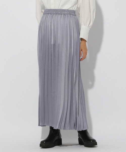 Elura（エルーラ）の「レザーライクプリーツスカート＜低身長サイズあり＞/147958（スカート・レディース・チャコールグレー/ライトブルー/アイボリー・LARGE/MEDIUM/FREE(S)）」の18枚目の写真