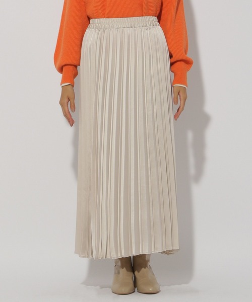 Elura（エルーラ）の「レザーライクプリーツスカート＜低身長サイズあり＞/147958（スカート・レディース・チャコールグレー/ライトブルー/アイボリー・LARGE/MEDIUM/FREE(S)）」の14枚目の写真