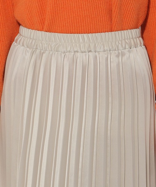 Elura（エルーラ）の「レザーライクプリーツスカート＜低身長サイズあり＞/147958（スカート・レディース・チャコールグレー/ライトブルー/アイボリー・LARGE/MEDIUM/FREE(S)）」の8枚目の写真