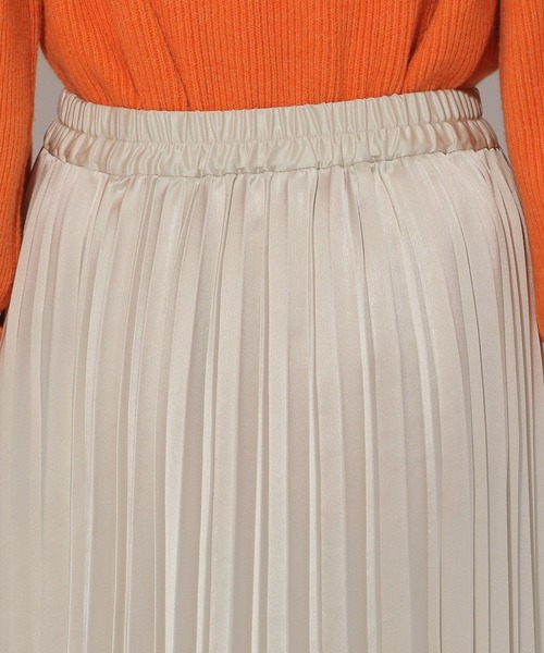 Elura（エルーラ）の「レザーライクプリーツスカート＜低身長サイズあり＞/147958（スカート・レディース・チャコールグレー/ライトブルー/アイボリー・LARGE/MEDIUM/FREE(S)）」の10枚目の写真