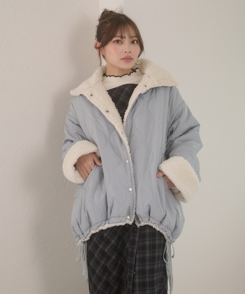 ジャケット・アウター 80s- boa collar quilting jacket ORIGINAL】 boa collar quilting coat （kids）即納 | calin