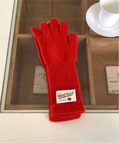 ammy.（エイミードット）の「【 ammy. / エイミードット 】 ホールタッチ ロングリスト グローブ / 手袋（手袋・レディース・チャコールグレー/アッシュブラウン/アイボリー/ブラック/ライトブルー/ピンク/レッド/マスタード/オレンジ・FREE）」の22枚目の写真