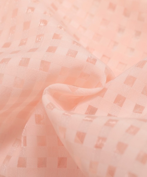 MERAKI(メラキ)の「シアーギンガムトップス(シャツ/ブラウス・レディース・ホワイト/ブラック/ピンク・M/S)」の7枚目の写真