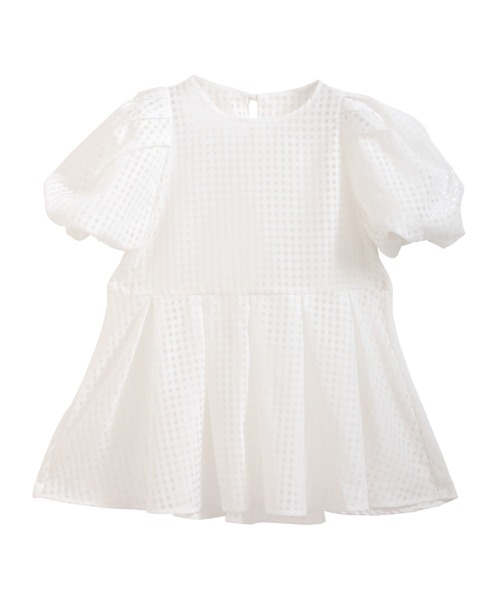 MERAKI(メラキ)の「シアーギンガムトップス(シャツ/ブラウス・レディース・ホワイト/ブラック/ピンク・M/S)」の18枚目の写真