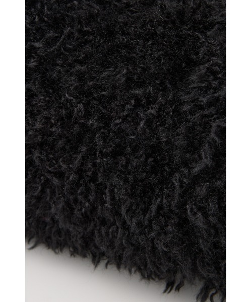 SLY（スライ）の「F/FUR BAG フェイクファー バッグ（ハンドバッグ・レディース・アイボリー/ブラック・FREE）」の7枚目の写真