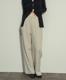 NEUNA（ヌナ）の「Wウエストタックパンツ（スラックス）」