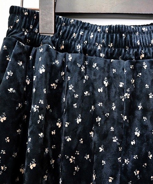 STYLEBLOCK（スタイルブロック）の「小花柄ベロアラフパンツ（その他パンツ・レディース・ピンク/ホワイト・M）」の5枚目の写真