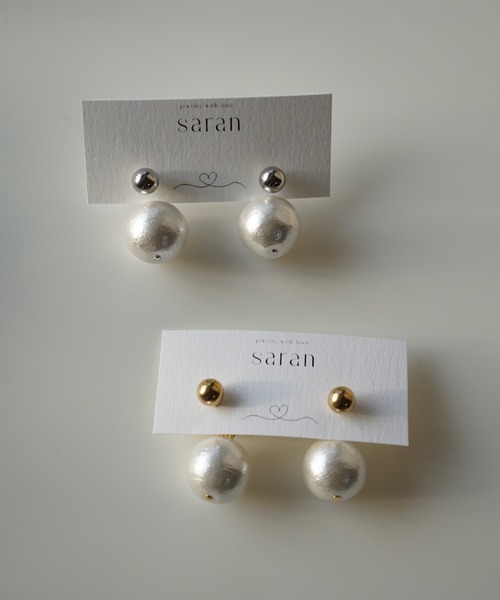 CERCA(チェルカ)の「saran jewelry/2way パール ピアス(ピアス(両耳用)・レディース・ゴールド/シルバー・FREE)」の7枚目の写真