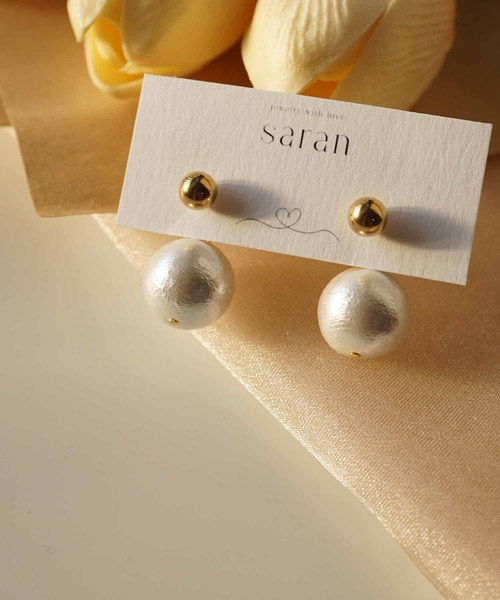 CERCA(チェルカ)の「saran jewelry/2way パール ピアス(ピアス(両耳用)・レディース・ゴールド/シルバー・FREE)」の5枚目の写真