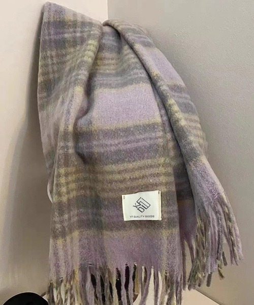 ウールマフラー グリーン/グレー フリンジ付き 楽天市場】SALE セール ピュアウール 100% ユニセックス 中判大きめ