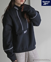 【Reebok/リーボック】別注パイピング切替スウェットハーフジップ