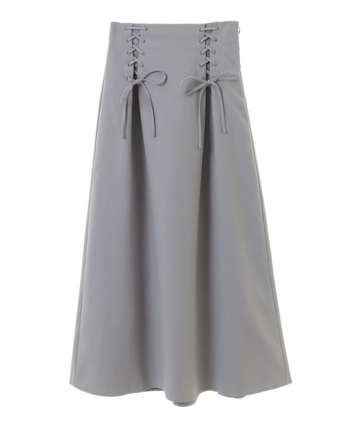 セール】レースアップハイウエストスカート（スカート）｜earth