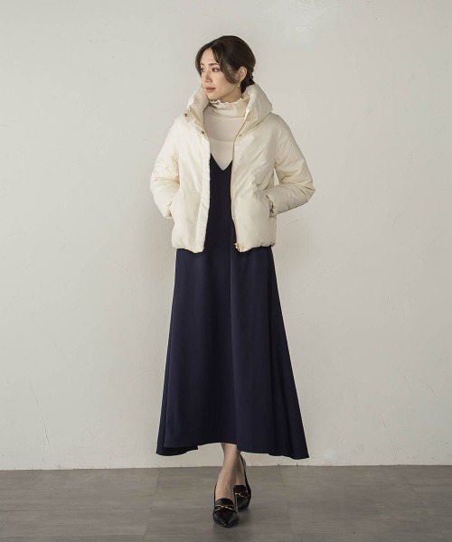 ketty（ケティ）の「マイクロタフタダウンジャケット（ダウンジャケット/コート・レディース・ブラック/ライトグレー/ベージュ/オフホワイト・M）」の11枚目の写真