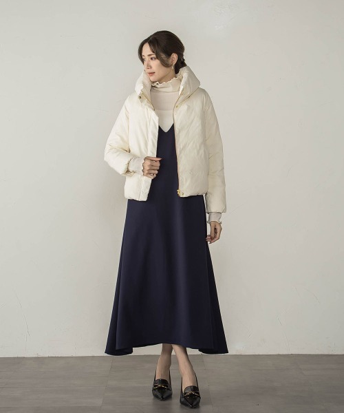 ketty（ケティ）の「マイクロタフタダウンジャケット（ダウンジャケット/コート・レディース・ブラック/ライトグレー/ベージュ/オフホワイト・M）」の12枚目の写真