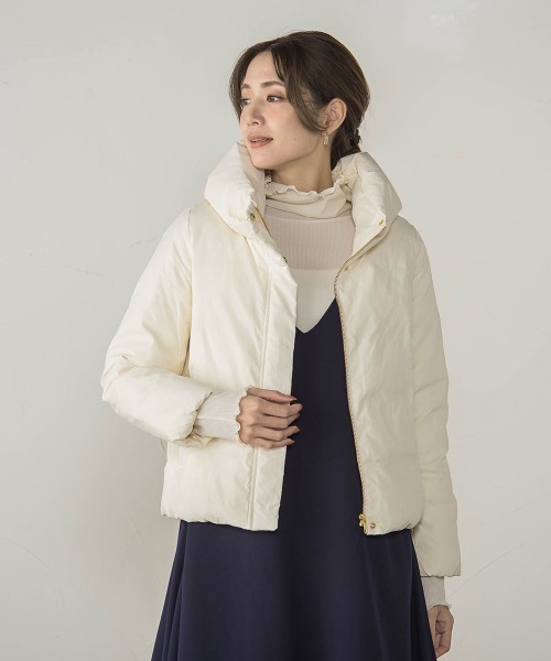 ketty（ケティ）の「マイクロタフタダウンジャケット（ダウンジャケット/コート・レディース・ブラック/ライトグレー/ベージュ/オフホワイト・M）」の10枚目の写真