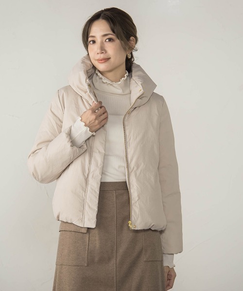 ketty（ケティ）の「マイクロタフタダウンジャケット（ダウンジャケット/コート・レディース・ブラック/ライトグレー/ベージュ/オフホワイト・M）」の13枚目の写真