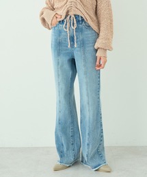 earth music&ecology | フロントシームセミフレアデニムパンツ(デニムパンツ)