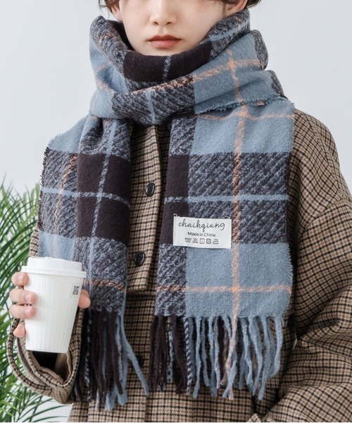 Os -オズ- マドラスチェック ボリュームマフラー（マフラー）｜Os