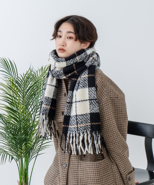 Os -オズ- マドラスチェック ボリュームマフラー（マフラー）｜Os