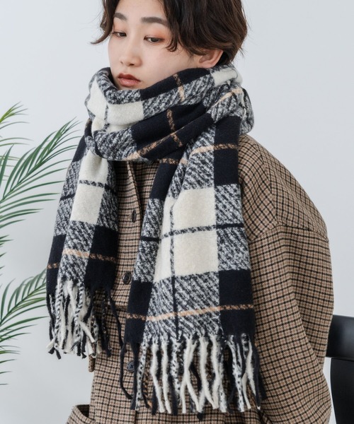 Os -オズ- マドラスチェック ボリュームマフラー（マフラー）｜Os