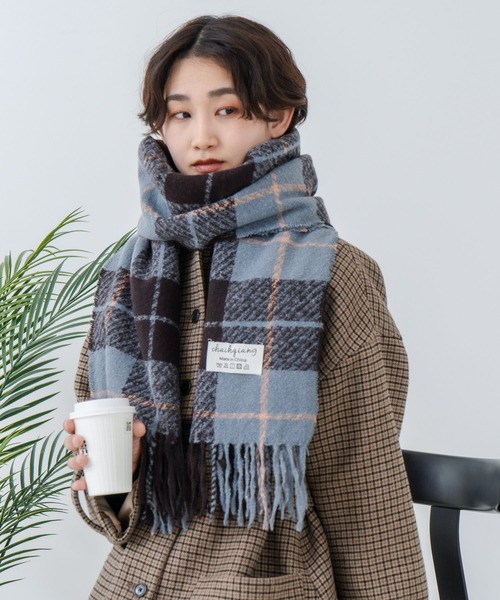 Os -オズ- マドラスチェック ボリュームマフラー（マフラー）｜Os