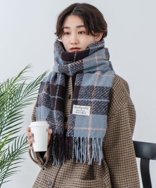 Os -オズ- マドラスチェック ボリュームマフラー(マフラー)|Os Os -オズ- マドラスチェック ボリュームマフラー(マフラー)|Os