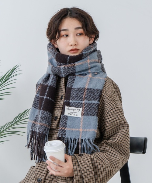 Os -オズ- マドラスチェック ボリュームマフラー（マフラー）｜Os