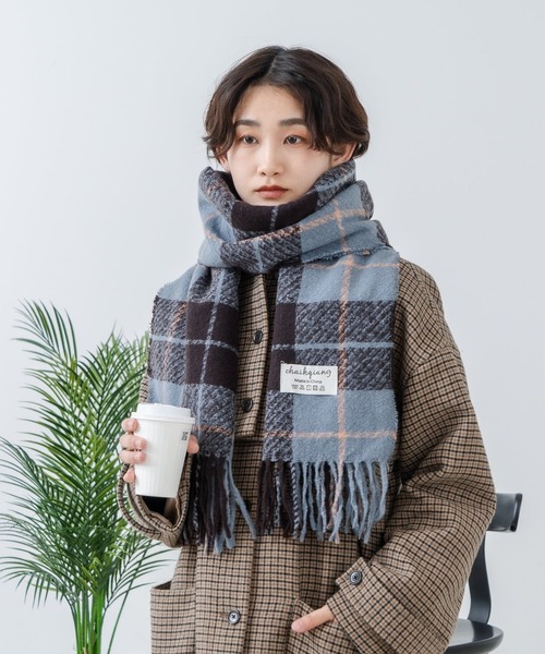 Os -オズ- マドラスチェック ボリュームマフラー（マフラー）｜Os