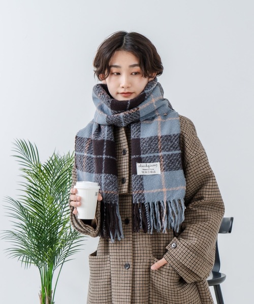 Os -オズ- マドラスチェック ボリュームマフラー（マフラー）｜Os