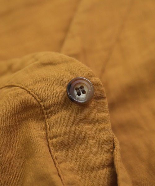 D.M.G.（ドミンゴ）の「[D.M.G. / ディーエムジー] ダブルガーゼ カーディガンシャツ（シャツ/ブラウス・レディース・マスタード/バーガンディー/ナチュラル・FREE）」の7枚目の写真