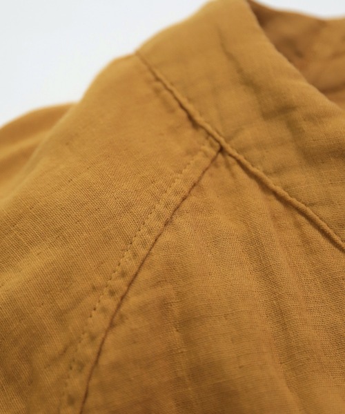 D.M.G.（ドミンゴ）の「[D.M.G. / ディーエムジー] ダブルガーゼ カーディガンシャツ（シャツ/ブラウス・レディース・マスタード/バーガンディー/ナチュラル・FREE）」の8枚目の写真
