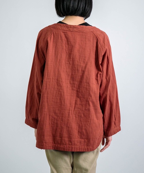 D.M.G.（ドミンゴ）の「[D.M.G. / ディーエムジー] ダブルガーゼ カーディガンシャツ（シャツ/ブラウス・レディース・マスタード/バーガンディー/ナチュラル・FREE）」の15枚目の写真