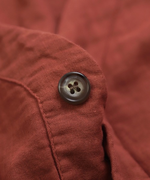 D.M.G.（ドミンゴ）の「[D.M.G. / ディーエムジー] ダブルガーゼ カーディガンシャツ（シャツ/ブラウス・レディース・マスタード/バーガンディー/ナチュラル・FREE）」の13枚目の写真